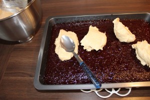 Brownies mit Erdnusscreme - Kleckse auf dem Kuchen